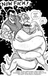 anal anal_sex arm_hair bald beard cuckold engineer_(team_fortress_2) forced_sex gay gay_sex goggles heavy_(team_fortress_2) leg_hair medic_(team_fortress_2) nude schweinkrams stubble team_fortress_2 upright_straddle voyeurism