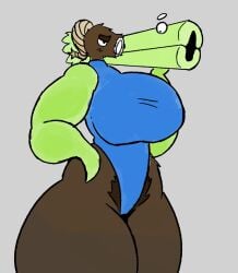 anthro anthrofied ass breasts coconut_cannon_(pvz) electronic_arts female flora_fauna gooring hairy_pussy plant plant_humanoid plantie plants_vs._zombies plants_vs_zombies popcap_games pubic_hair pubic_hair_peek tagme thick_thighs video_game_character video_games