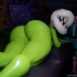 1girls 3d 3d_animation animated anthro anthro_only ass big_ass big_breasts big_thighs bouncing bouncing_ass breasts female gigantic_ass gigantic_breasts gigantic_thighs green_body green_skin huge_ass huge_breasts huge_thighs jiggle jiggling jiggling_ass kissing lips long_tongue looking_at_viewer looking_back loop looping_animation mario_(series) naughty naughty_girl naughty_smile no_sound open_mouth perfect_loop piranha_plant piranha_plant_girl plant plant_girl shaking shaking_ass sharp_teeth shorter_than_10_seconds smile smiling smiling_at_viewer super_mario_bros. tagme tease teasing teasing_viewer thick_thighs thighs tongue video wyerframez