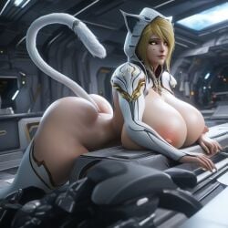 1girls 3d ai_generated big_ass big_breasts blonde_hair cat_ears cat_paws cat_tail colossal_ass colossal_breasts female female_only hood marie_leroux naked naked_female neko nekogirl protoframe ravenomega selfie sexy_body sexy_female sexy_pose solo_female spaceship tenno voluptuous voluptuous_body voluptuous_female warframe warframe_1999 white_skin wisp_(warframe) yellow_eyes