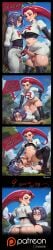 1boy 1femboy 1futa ai_generated anal anal_sex anime_style anus blush butt_focus butt_shake comic crotch_bulge cum cum_inside cum_while_penetrated feet female femboy flat_chest futa_on_male futanari hamstwiz james_(pokemon) jessie_(pokemon) male_on_futa mr.hamstwiz pokemon public socks spread_anus spread_ass spread_legs sweat text thick_thighs trap wet wide_hips