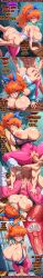 ai_generated areola ass_grab bench bent_over big_ass blue_headband comic cowgirl creampie cross-section cum doggy_style english_text gym_uniform hololive huge_breasts locker_room lockers long_hair male missionary multiple_panels naked nipples nude orange_hair penis pink_leggings rampa69 sex spandex speech_bubble sportswear sweat takanashi_kiara vaginal_penetration virtual_youtuber x-ray