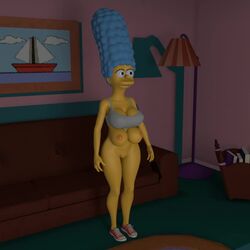 1girls 3d 4_breasts alternate_breast_size animated areola female large_breasts marge_simpson mp4 multi_breast nipples no_sound tagme the_simpsons video