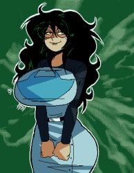 bulge chubby chubby_female futanari homestuck huge_ass huge_breasts jade_harley tagme ykujo