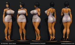 3d ass ass_in_dress breasts female legend_of_queen_opala queen_opala tagme texelion