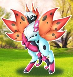 absurd_res feral generation_5_pokemon hi_res larvesta mailner male nintendo pokemon pokemon_(species) scolipede solo volcarona