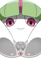 anus generation_3_pokemon humanoid looking_down nintendo not_furry pokemon pokemon_(species) pussy ralts