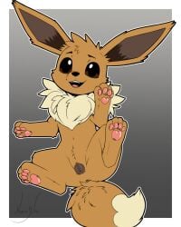 animal_genitalia animal_pussy eevee female feral generation_1_pokemon genitals hi_res kurodfox nintendo pokemon pokemon_(species) pussy solo tagme