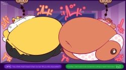 air_inflation bbw big_breasts braixen breasts female full_body_inflation furry huge_breasts inflation lifelinelemons linda_(lifelinelemons) overweight pokemon pokemon_(species) sinking_into_flesh spherical_inflation tagme thick_thighs weight_gain wide_hips