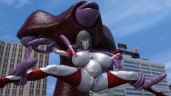 3d alien alien_girl alien_humanoid asian asian_female big_breasts bodypaint breasts female female_focus giant_ass giant_breasts giantess glowing_eyes interspecies large_ass large_breasts massive_ass massive_breasts massive_butt massive_thighs nude nude_female original original_character pregnant pregnant_belly pregnant_female red_body red_bodypaint red_skin restrained silver_body silver_bodypaint silver_hair silver_skin sucking sucking_nipples superheroine thick_ass thick_butt thick_hips thick_thighs thighs ultraman_(franchise) ultrawoman yoidore zoophilia