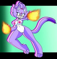 blaze_the_cat female furry mango_doodling nude_female sega sonic_(series)