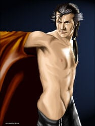 00s 1boy 2005 armpit_hair ass auron_(final_fantasy) dated final_fantasy final_fantasy_x male male_only mayabrisa nipples solo tagme video_games