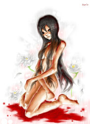 alma_wade black_hair blood f.e.a.r. f.e.a.r._2 flower tagme tamin