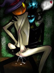 crossover demongo jack_o'lantern_(tgaobam) male male_only samurai_jack smooth_skin the_grim_adventures_of_billy_and_mandy