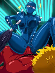 1girls android breasts female lady_armaroid large_breasts male solo_focus space_adventure_cobra tagme