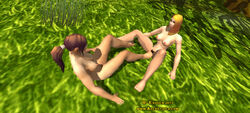 2girls blonde_hair breasts esidien feet female female_footjob female_only foot_fetish foot_on_crotch foot_on_pussy footjob human legs multiple_girls nipples oldschool pubes pubic_hair thighs warcraft world_of_warcraft wow yuri