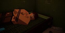 1girls 3d aquatic_r34 artist_name basement bed black_hairband bondage breasts brown_hair condom condoms female gag gagged hairband looking_at_viewer low_light medium_breasts mostly_nude naked_thighhighs nipples rape roblox roblox_avatar robloxian scared see-through_clothing shocked shocked_expression stockings tape_gag taped_mouth thighhighs tied_hands tied_legs tied_up torn_thighhighs