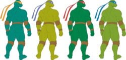 4boys 5_fingers 5_toes anthro ass donatello_(tmnt) humanoid leonardo_(tmnt) male_only michelangelo_(tmnt) muscles naked raphael_(tmnt) sparksstars teenage_mutant_ninja_turtles