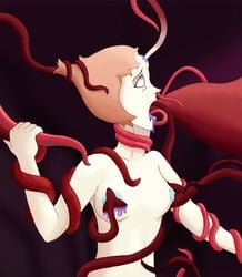 breasts cum_drip hair_grab nasal_penetration navel_penetration nude oral_rape pale_skin pearl_(steven_universe) purple_cum rape restrained scared steven_universe tentacle tentacle_cum tentacle_in_nose tentacle_rape throat_bulge