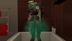 3d ass fart fart_cloud marina_(splatoon) nintendo splatoon splatoon_2 tagme