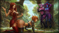 2futas 2girls animal_genitalia areolae balls big_breasts blood_elf blood_elf_futa bondage breasts cleavage dickgirl draenei draenei_futa elf erection female flamelight foursome futa_on_female futanari group_sex horsecock large_breasts leialyn najena night_elf nipples orgy penis rape sex shareel testicles vempire white_hair world_of_warcraft