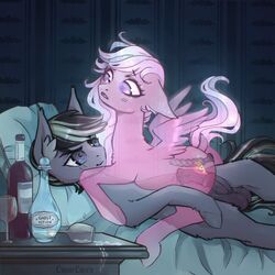 1:1 alcohol anal anal_sex animal_genitalia animal_penis bed beverage black_mane black_tail blue_eyes blush cowgirl_(disambiguation) cutie_mark dildo dildo_in_ass dock duo ears_back equid equine equine_penis erection fan_character feathered_wings feathers female feral flared_penis fur furniture furry genitals grey_body grey_fur hasbro hi_res highlights_(coloring) horse inner_ear_fluff lunarlacepony lying male mammal mane medial_ring my_little_pony on_bed pegasus penetration penis pillow pink_body pink_fur pivoted_ears pony potion potion_bottle purple_eyes sex_toy sex_toy_in_ass straight translucent translucent_body tuft vein veiny_penis white_highlights white_mane white_tail wine_bottle wine_glass wings