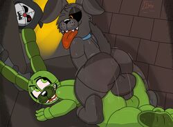 anal anthro anus balls canine doggy_style drooling duo eyelashes fetch_(fnaf) five_nights_at_freddy's five_nights_at_freddy's:_fazbear_frights fur furry gay genitals green_eyes green_skin grey_skin lagomorph one_eye_closed open_mouth orange_eyes penetration plushtrap_chaser plushtrapboyuwu rabbit raised_tail saliva sex spread_legs stitchwraith sweat sweaty_balls sweaty_feet testicles thick_thighs tongue tongue_out video_games wet wide_hips yaoi