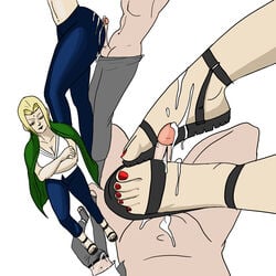 buttjob clothed clothed_female clothed_female_nude_male cum cum_in_pants cum_on_ass cum_on_feet cum_on_pants cum_on_sandals faceless_male feet femdom footjob laying_down mature_female naruto nude_male outercourse sam24 sandaljob sandals shoejob standing standing_footjob toenail_polish tsunade