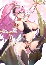 1girls alternate_costume ameno_(a_meno0) arabian_clothes armpits bare_shoulders bare_thighs belly_dancer belly_dancer_outfit big_breasts braid cleavage clothed_female dancer dancer_outfit dancing female female_focus female_only fire_emblem fire_emblem_awakening fire_emblem_heroes hand_fan harem_outfit high_ponytail large_breasts lips long_hair looking_at_viewer meno midriff nintendo olivia_(fire_emblem) olivia_(performing_arts)_(fire_emblem) pink_eyes pink_hair ponytail solo solo_female solo_focus thighs twin_braids veil very_long_hair yellow_eyes