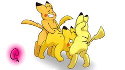 kakau221 male male/male nintendo pikachu pokemon yaoi yellow_fur