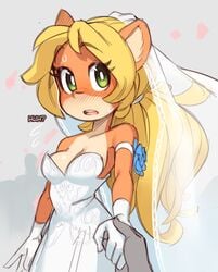 1girls activision alternate_hairstyle animal_ears anthro bandicoot bangs bare_shoulders blonde_hair blue_flower blush breasts bridal_veil bride cleavage coco_bandicoot crash_(series) dress embarrassed english_text female_focus flower flying_sweatdrops furry gloves green_eyes hand_holding heart long_blonde_hair long_hair looking_at_viewer medium_breasts naughty_dog orange_fur ponytail pov safe_for_work see-through sfw shiny_skin simple_background standing strapless_dress surprised sweat talking tied_hair veil very_long_hair wamudraws wedding wedding_dress white_dress white_gloves wholesome