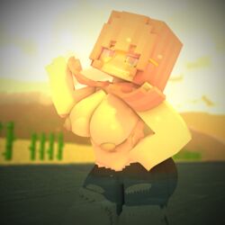 3d arnie beach cute cuteskyler denim_shorts jiggle jiggling_breasts mine-imator minecraft panty pink_eyes pink_hair rainbow_glasses ripped_clothing ripped_denim_shorts ripped_pants ripped_shorts skyler skyler_quinn smug_face water white_skin