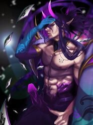 1boy demon incubus league_of_legends male male_only solo spirit_blossom_series spirit_blossom_thresh thresh