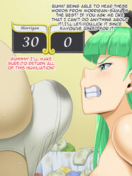 big_penis boner darkstalkers dirty_underwear disgust kawanuma_uotsuri morrigan_aensland succubus underwear