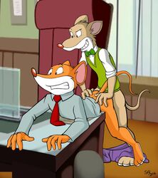 anthro furry_only geronimo_stilton geronimo_stilton_(series) ian_r_soulfox male_only no_humans simon_squealer tagme yaoi