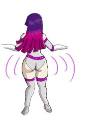 ass ass_juice assertive black_hair bubble_ass bubble_butt dark_hair leopard pawg thick thick_thighs thighhighs