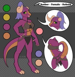 2020 anthro elvche female hi_res kobold model_sheet