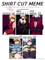 acceptabledumbass big_breasts blonde_hair blue_eyes boob_window clothed clothed_sex cum cum_through_clothes cum_through_clothing hellsing paizuri paizuri_under_clothes red_eyes seras_victoria shirt_cut_meme sideboob underboob uniform vampire