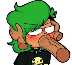 big_penis blowjob blush duncan_(tdi) erection eyebrow_piercing fellatio forced_fellatio forced_oral gay goth green_hair holding_head huge_cock large_penis looking_at_partner mad male_only nose_piercing oral oral_sex penis piercing piercings punk pushing_head pushing_head_down pushing_head_towards_fellatio red_blush saliva_on_penis sex skull_shirt spiked_collar teal_eyes theorangensfw1 total_drama_island vein veins veiny_penis white_background yaoi