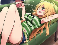 1boy 1girls akaimato armpits ball_grab ball_squeeze ballbusting bar_censor big_boobs big_breasts big_tits blonde_hair boobs breasts busty cbt censor_bar censored censored_penis clothed clothed_sex clothing cock cock_and_ball_torture couch cum cum_on_body cumshot dick ejaculation eyelashes_visible_through_hair female femdom forced_ejaculation forced_orgasm genital_torture genitals green_eyes hair_between_eyes handjob handsfree_ejaculation happy heart-shaped_pupils holding holding_testicles hoshii_miki idolmaster large_breasts legs long_hair looking_at_penis lying lying_on_back lying_on_sofa male malesub mosaic_censoring necklace orgasm orgasm_denial penis penis_out pillow semen slq smile sofa squeezing squeezing_testicles squeezing_the_cum_out sweat sweatdrop sweaty_balls sweaty_penis symbol-shaped_pupils testicle_grab testicles thick_legs thick_thighs thighs tits