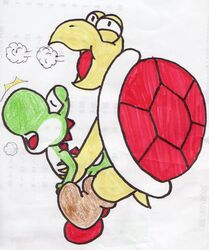 hookbill_the_koopa koopa male/ambiguous mario_(series) nintendo sex straight_hair yoshi yoshi's_island