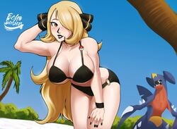 cynthia (pokemon) from nintendo by echosaber