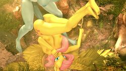 3d animated anthro certedia face_down_ass_up feet female fluttershy_(mlp) furry futa futa_on_female futanari missionary_position mp4 my_little_pony no_sound rainbow_dash_(mlp) source_filmmaker vaginal vaginal_penetration video