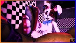 2020 3d bunnysuit feet feet_on_penis female five_nights_at_freddy's five_nights_at_freddy's:_help_wanted five_nights_at_freddy's:_security_breach foot_fetish foot_on_penis footjob furry glitchtrap male malhare rookieanimator210 vanny vanny_(fnaf)