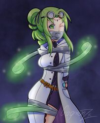 1girls alternate_costume arms_behind_back ball_gag bondage bound bound_arms bound_legs female fire_emblem fire_emblem:_the_sacred_stones fire_emblem_heroes gag gagmanzx glasses green_eyes green_hair halloween halloween_costume l'arachel_(fire_emblem) l'arachel_(halloween)_(fire_emblem) looking_at_viewer nintendo restrained roll_of_tape solo solo_female tape tape_bondage tape_gag taped_arms taped_legs taped_mouth wince