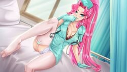 anika_(fap_ceo) blue_eyes fap_ceo gloves nurse pink_hair presenting