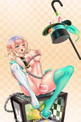 animated areola areolae breasts chains floating_penis game game_cg grace_(project_qt) large_ass large_breasts nutaku project_qt pussy see-through_penis sex thick_thighs thighhighs uncensored vaginal_penetration wide_hips