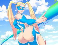 1girls ass bemannen big_ass big_breasts big_butt blonde_hair blue_eyes butt capcom clothed clothed_female clothes clothing dat_ass fat_ass female female_only fully_clothed leotard long_hair long_twintails pointy_chin rainbow_mika revealing_clothes smile solo street_fighter street_fighter_v thick_ass thick_thighs thighhighs thong thong_leotard twintails wrestling_outfit