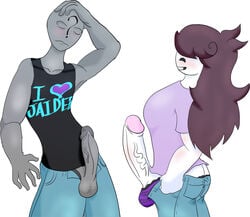 1boy 1futa dickgirl futa_is_bigger futanari jaiden jaiden_animations male mellochild97 penis youtube youtuber