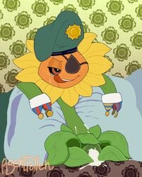 agentpollen crying cum female gaping_pussy major_sweetie_(pvz) no_shading pillows plant plant_girl plants_vs_zombies plants_vs_zombies:_garden_warfare spreading sunflower sunflower_(pvz)